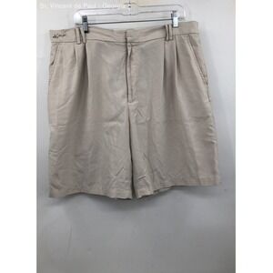 Men's Greg Norman Tan Chino Shorts Casual FLAWS - Size 38